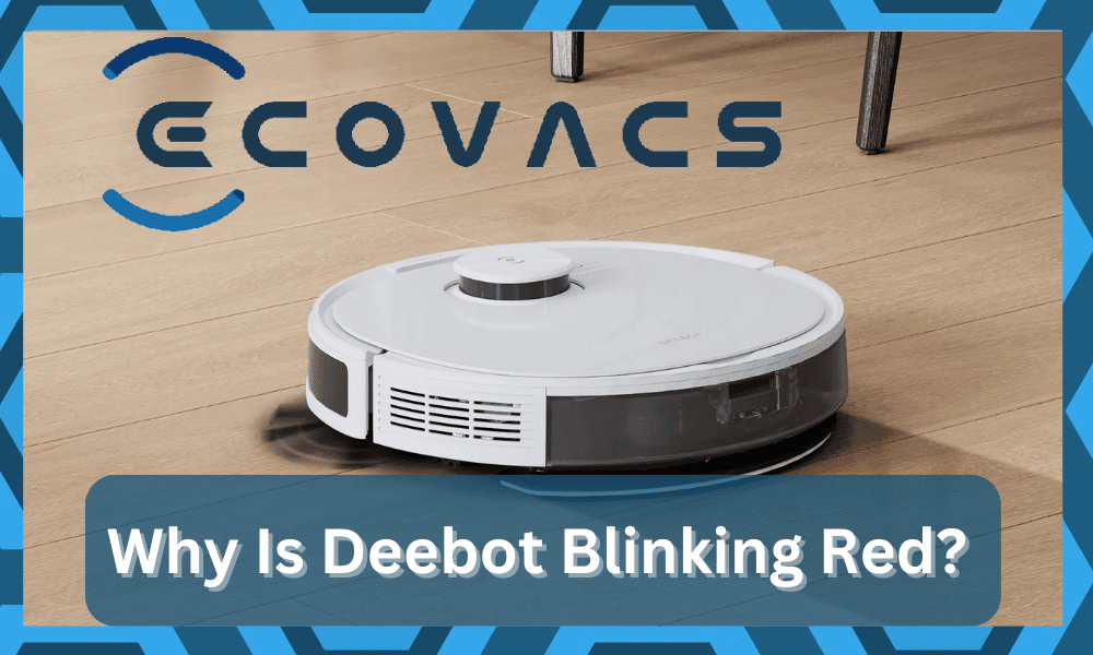 deebot blinking red