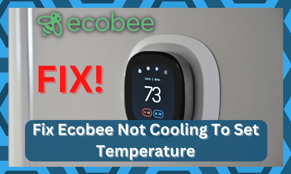 ecobee not cooling to set temperature