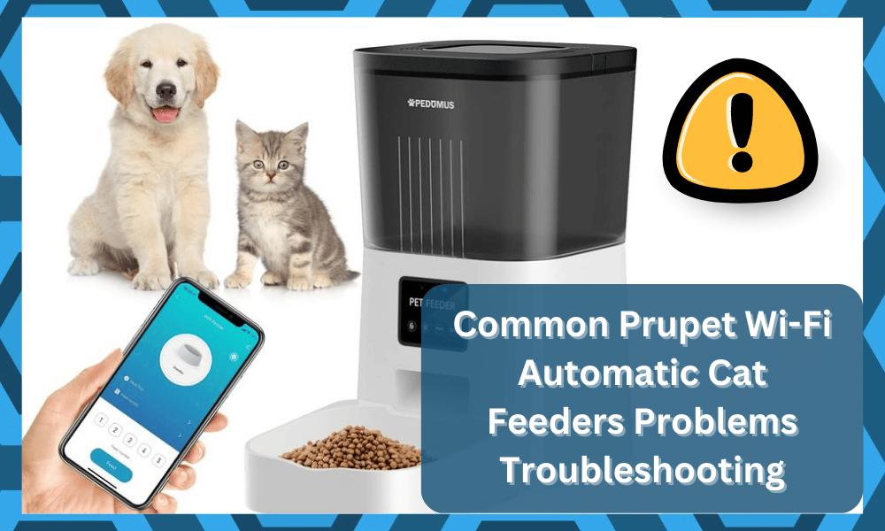 common Prupet WiFi Automatic Cat Feeders problems troubleshooting