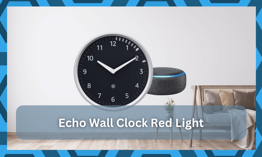 echo wall clock red light