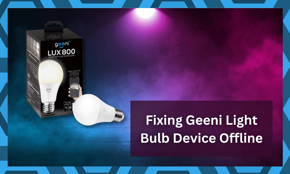 geeni light bulb device offline