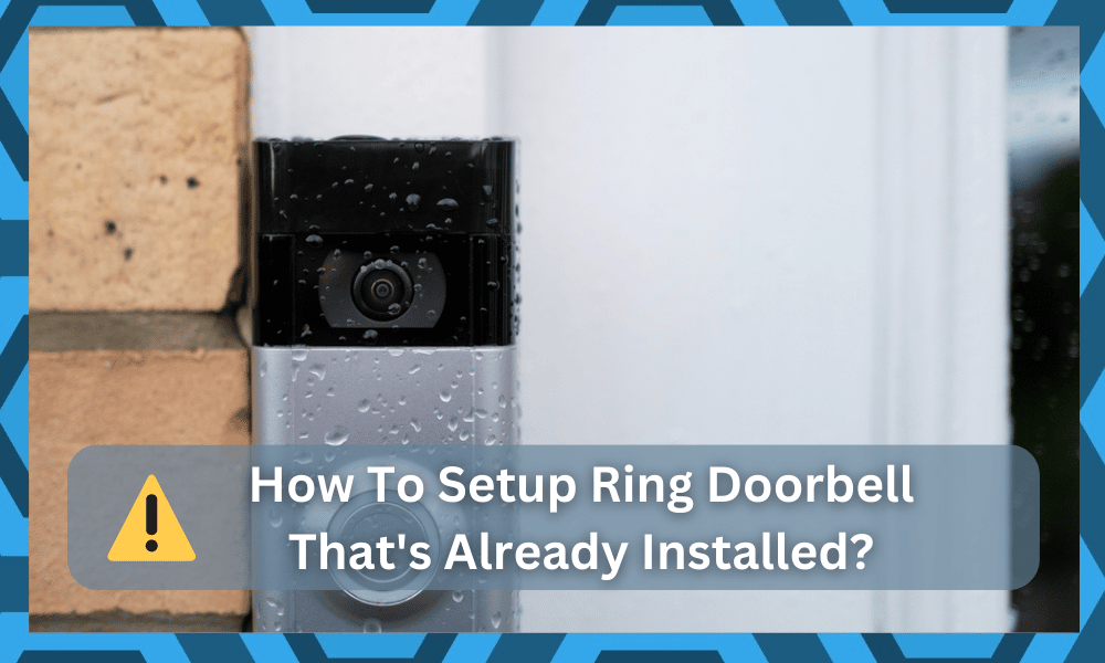 how to set up ring doorbell that is already installed