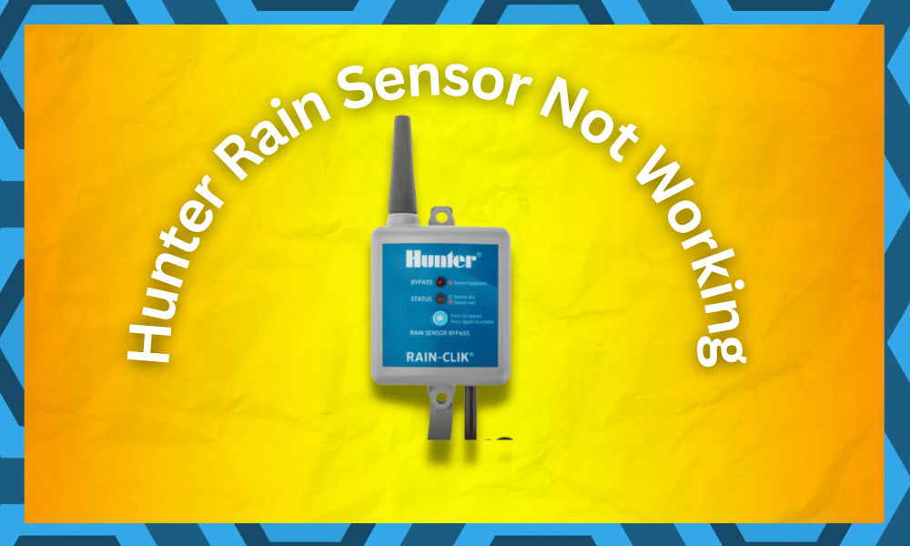 hunter rain sensor not working