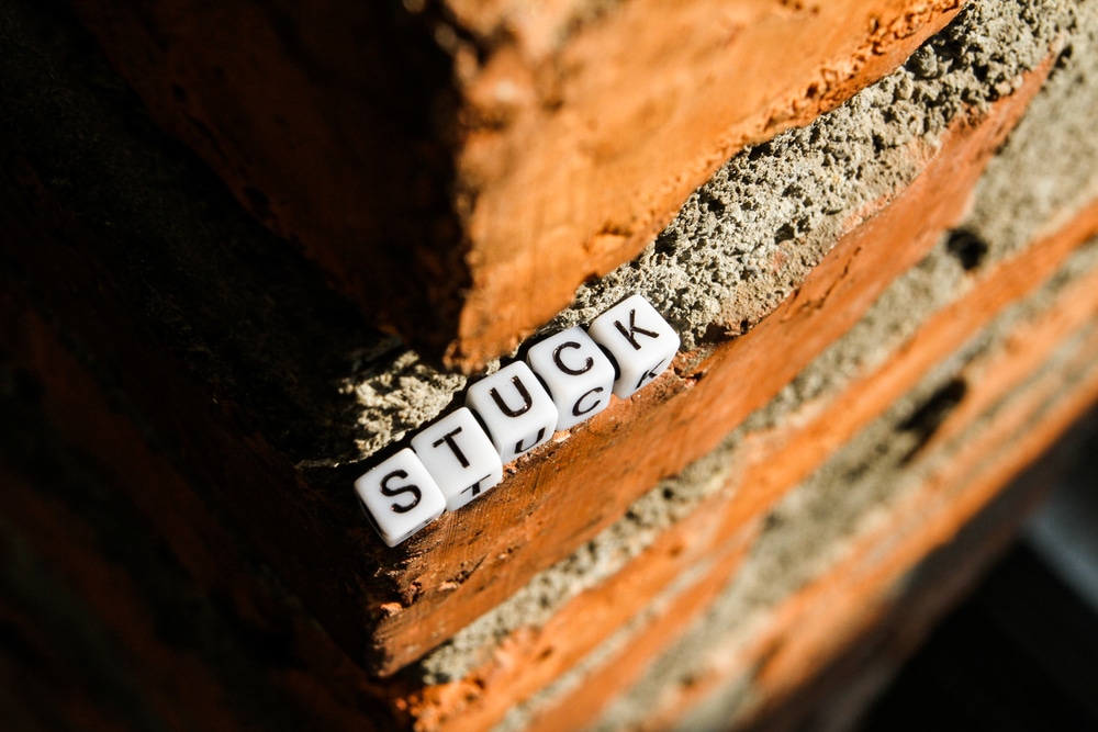 stuck