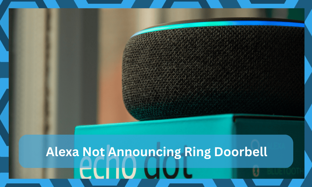 alexa not announcing ring doorbell