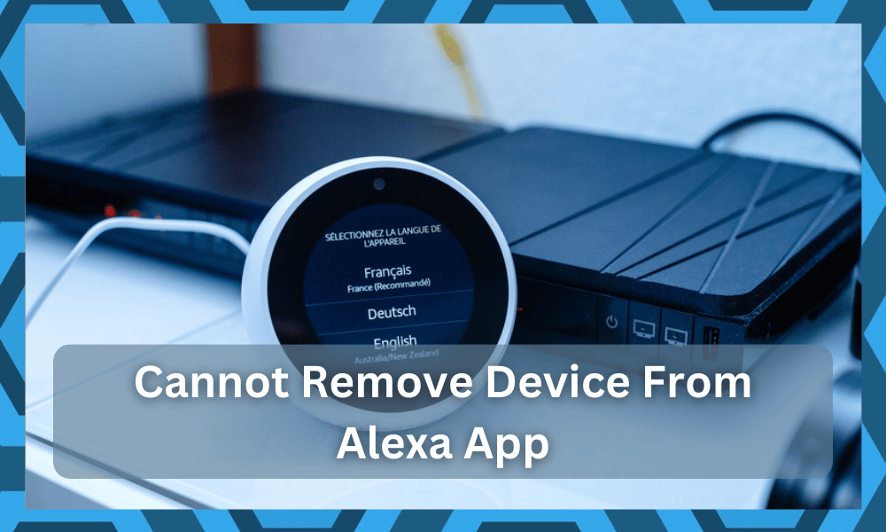 cannot remove device from alexa app