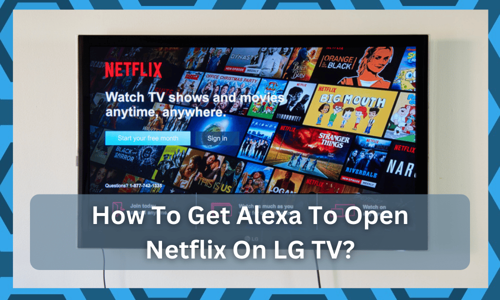 how to get alexa to open netflix on lg tv