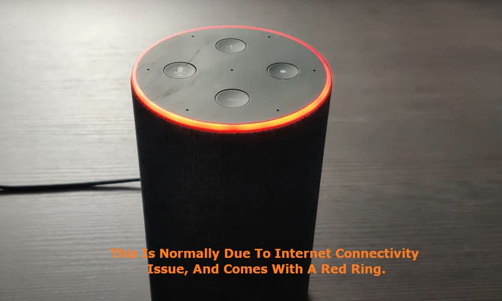 This is normally due to internet connectivity issue, and comes with a Red ring.