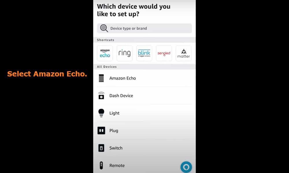 select Amazon Echo