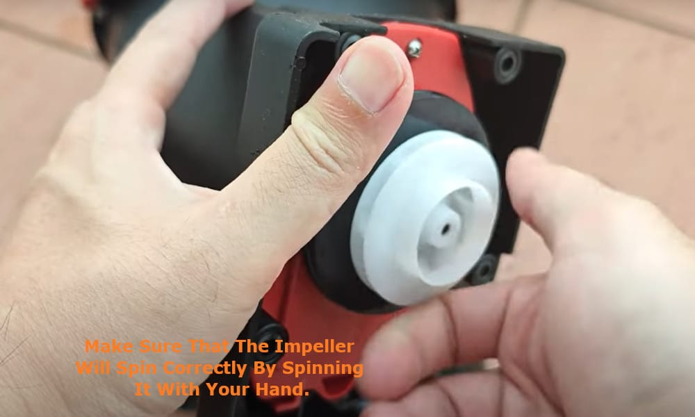 spin it with your hand.