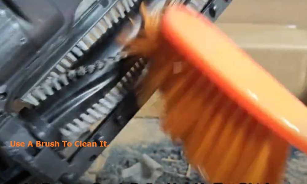 use a brush to clean it