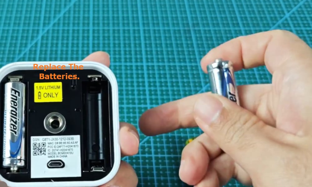 replace the batteries