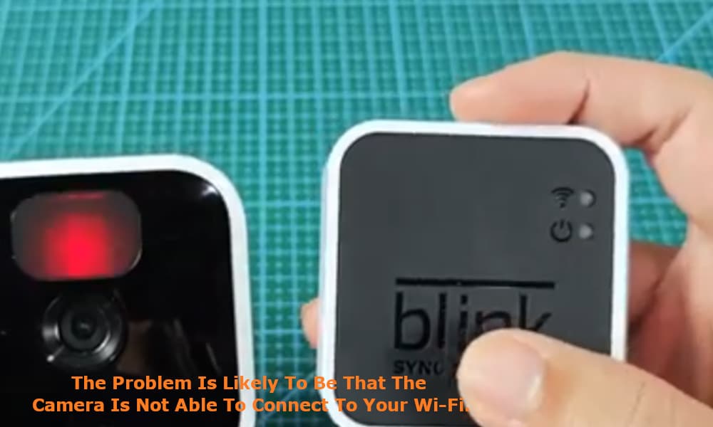 the problem is likely to be that the camera is not able to connect to your Wi-Fi.