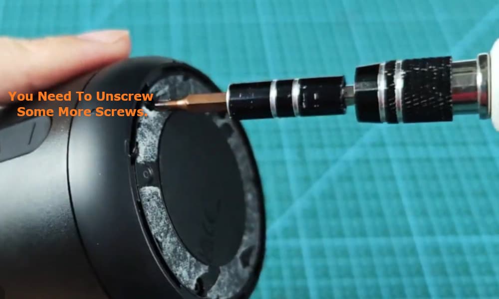 you need to unscrew some more screws