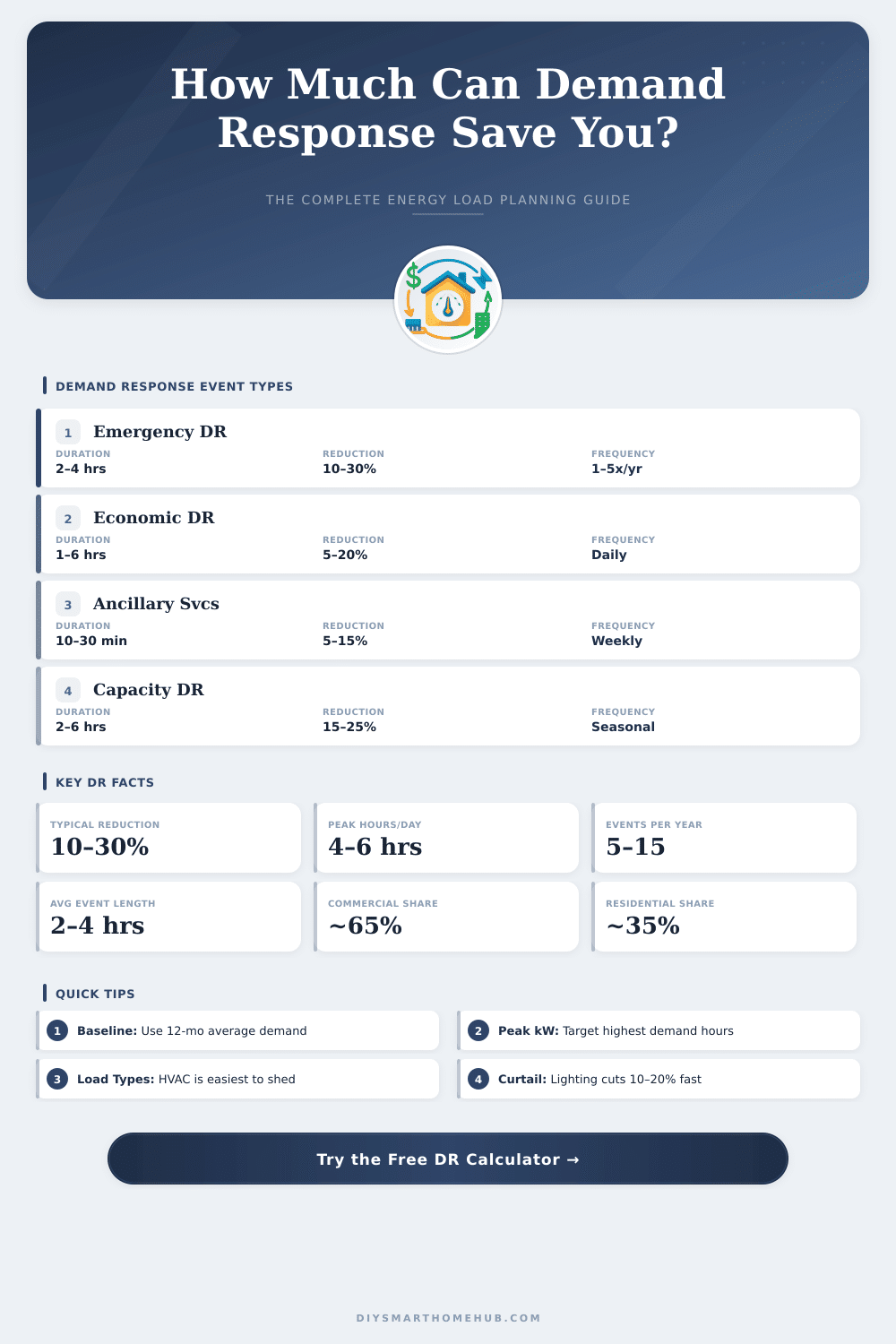 Demand Response Calculator: How Much Can You Save?