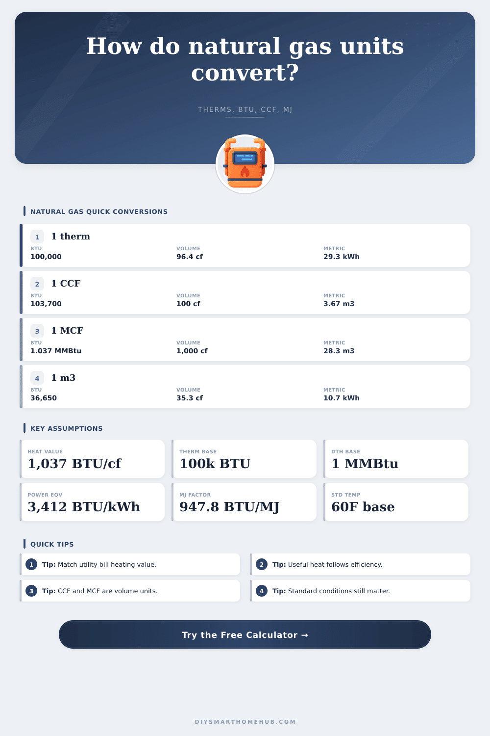 Natural Gas Unit Converter