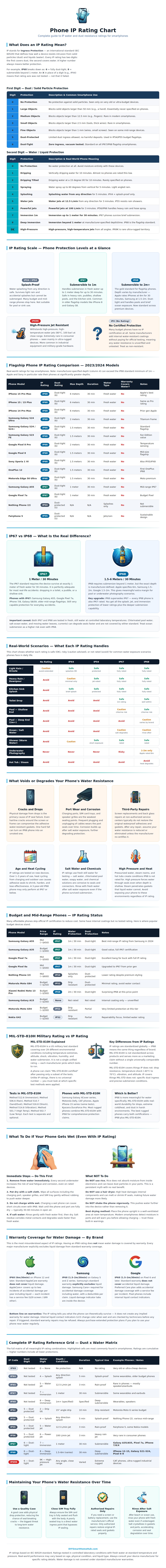 Phone Ip Rating Chart