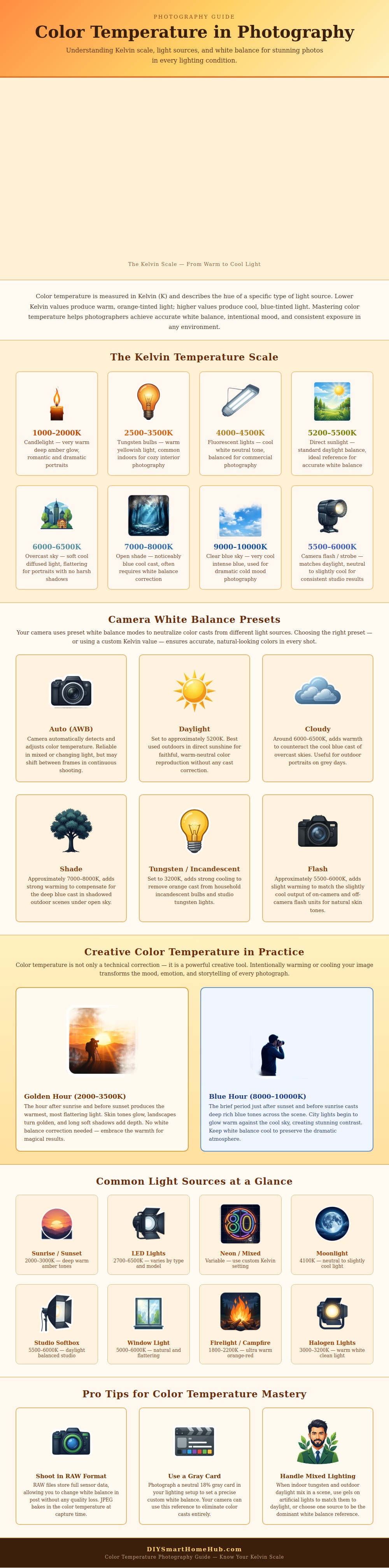 Color Temperature Chart Photography