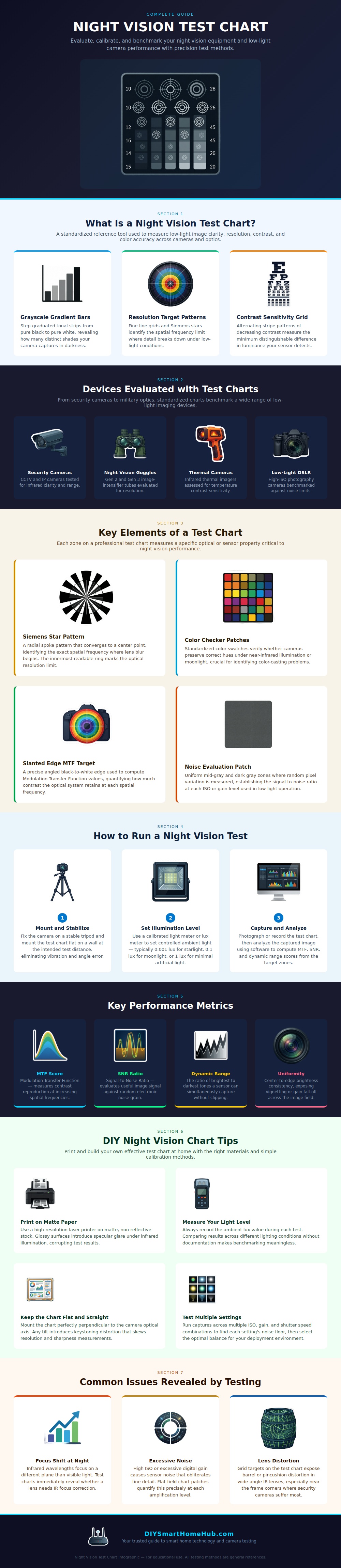 Night Vision Test Chart
